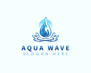 Aqua Water Drop logo