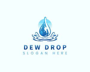 Aqua Water Drop logo design