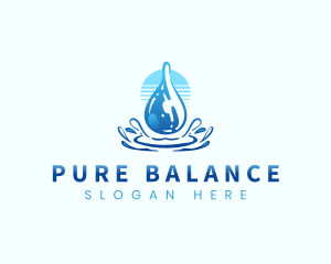 Aqua Water Drop logo