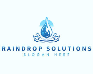 Aqua Water Drop logo