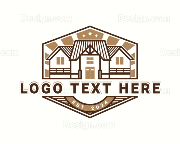 Roofing House Builder Logo