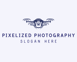 Drone Surveillance Lens logo design