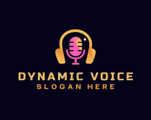 Podcast Streaming Microphone logo