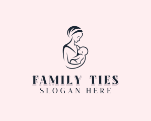 Mom Postnatal Childcare logo design