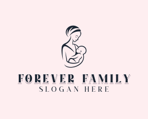 Mom Postnatal Childcare logo design