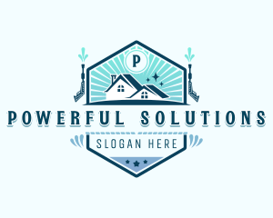 Pressure Washing Sprayer logo design