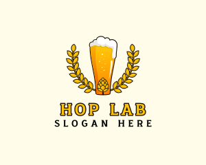 Wreath Craft Beer Hops logo