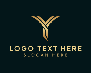 Advertising Startup Letter Y logo