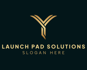 Advertising Startup Letter Y logo