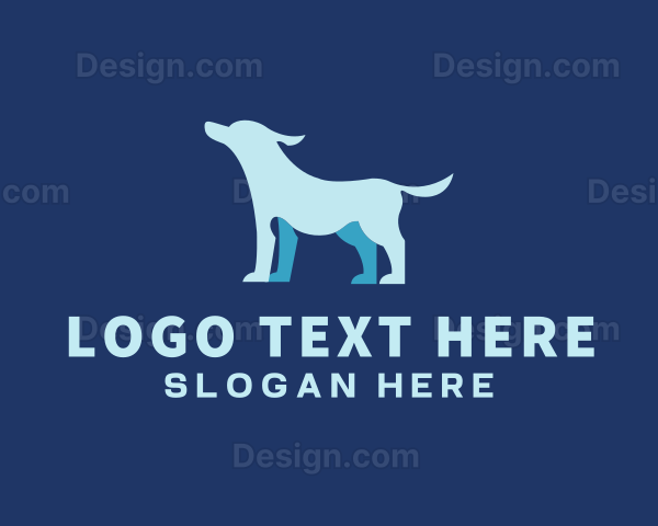 Blue Pet Dog Logo