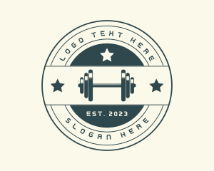 Gym Fitness Dumbbell logo