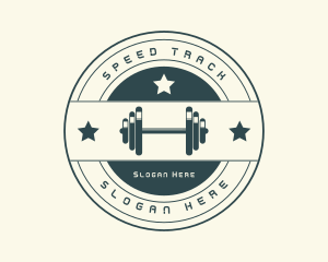 Gym Fitness Dumbbell Logo