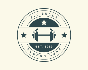 Gym Fitness Dumbbell logo design