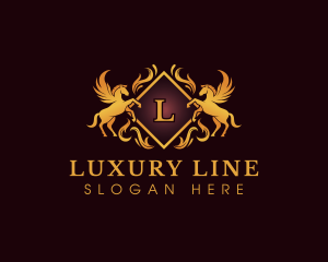 Pegasus Luxury Royalty  logo design