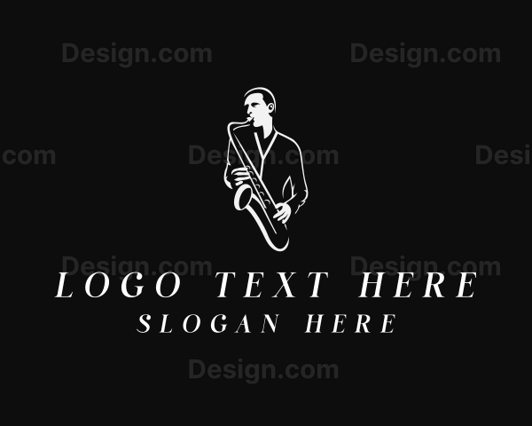 Saxophone Jazz Musician Logo