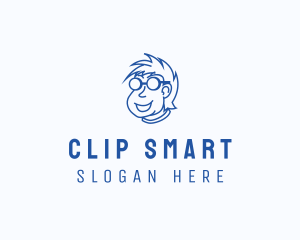 Smart Nerd Character logo design