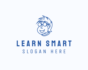 Smart Nerd Character logo design