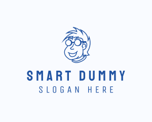 Smart Nerd Character logo design