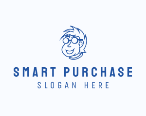 Smart Nerd Character logo design