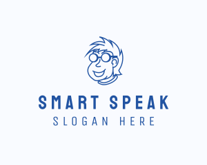 Smart Nerd Character logo design