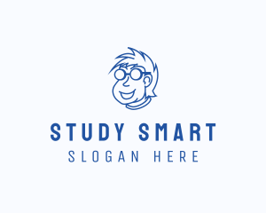 Smart Nerd Character logo design