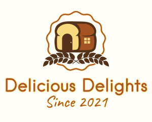 Loaf Bread House  logo design