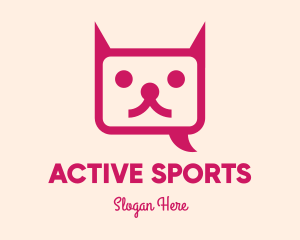 Pink Cat Messaging App logo