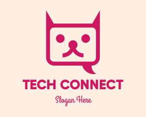 Pink Cat Messaging App logo