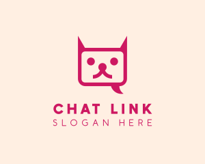 Pink Cat Messaging App logo