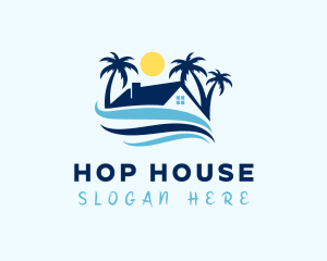 Tropical Beach House logo design