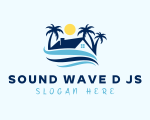 Tropical Beach House logo design