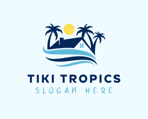 Tropical Beach House logo design