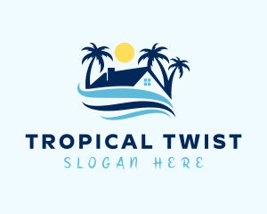 Tropical Beach House logo design