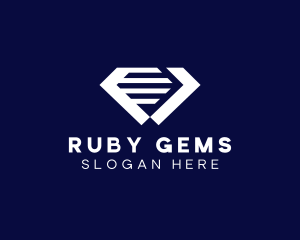 Diamond Jewelry Gem logo design