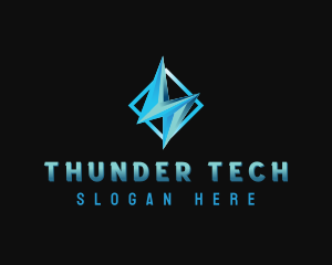 Thunder Power Lightning logo design