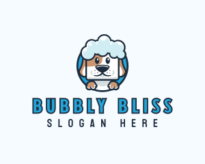 Pet Dog Bath logo design