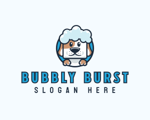 Pet Dog Bath logo design