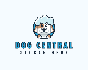 Pet Dog Bath logo design