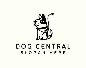 Dog Leash Pet logo design