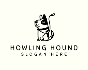 Dog Leash Pet logo design