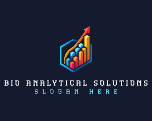 Growth Statistics Arrow logo design