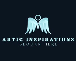 Halo Angel Wings logo design