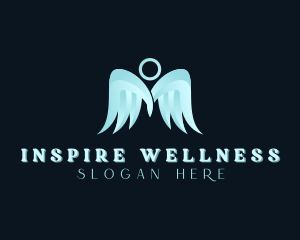 Halo Angel Wings logo design