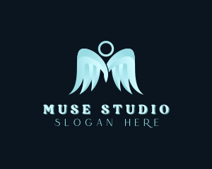 Halo Angel Wings logo design