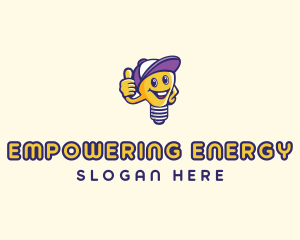 Light Bulb Electrician logo design