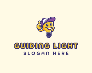 Light Bulb Electrician logo design