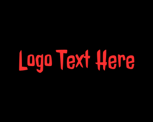 Font - Scary Evil Horror logo design