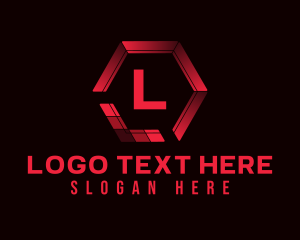 Red Hexagon Letter logo