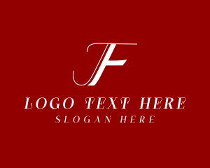 Elegant Feminine Letter F  logo