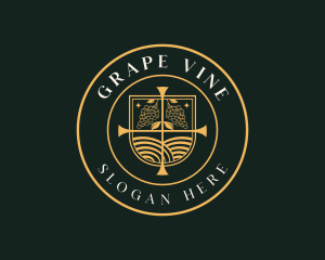 Grape Vineyard Farm  logo design